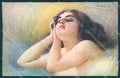 Artist Signed Guerzoni Fashion Glamour Risque Lady serie 2719-6 postcard VK9037 – fronte