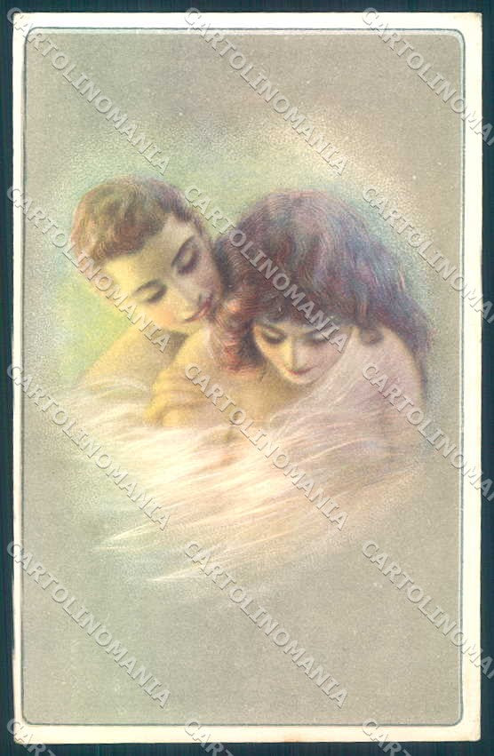 Artist Signed Guerzoni Lady Romantic Couple serie 831-6 postcard VK9042 – fronte