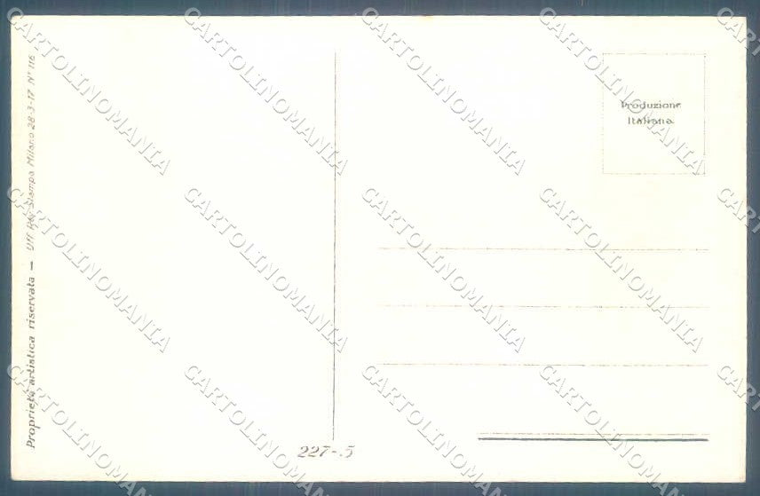 Artist Signed Simonetti Fashion Glamour Lady serie 227-5 WRINKLES pc VK9081 – retro