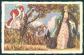 Artist Signed Gobbi Lady Romantic Couple Horse serie 2530 postcard VK9109 – fronte