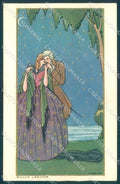 Artist Signed Scattina Glamour Lady Couple Art Deco Laguna Sborgi pc VK9145 – fronte