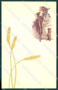 Artist Signed Terzi Fashion Glamour Lady Dog serie 482M-3 postcard VK9201 – fronte