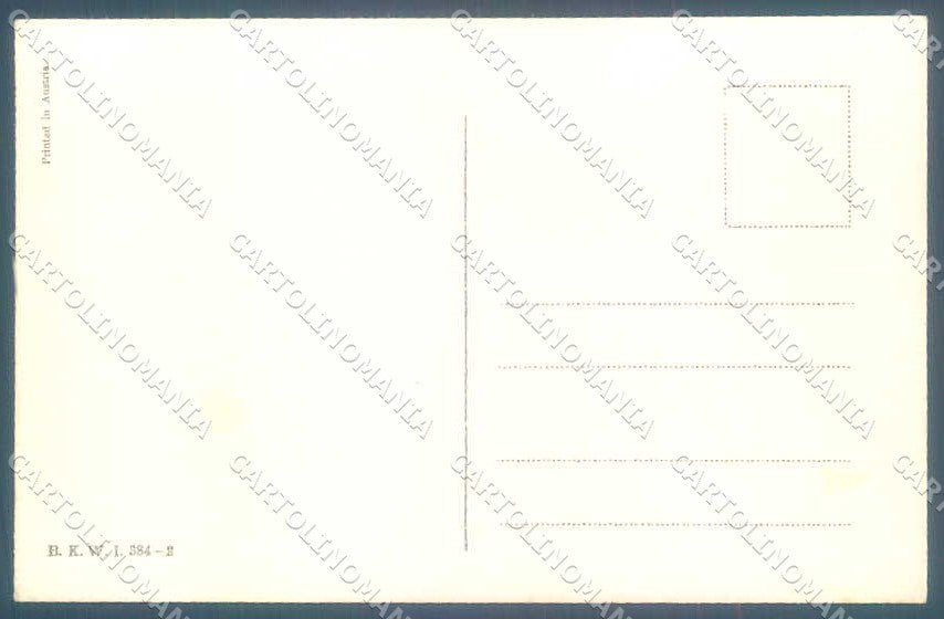 Artist Signed Koehler Mela Fashion Glamour Lady B.K.W.I 384-2 postcard VK9210 – retro