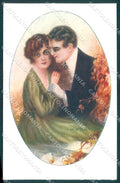 Artist Signed Santino Lady Romantic Couple serie 141-4 postcard VK9246 – fronte