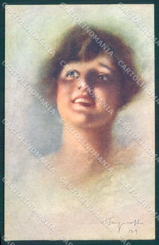 Artist Signed Pagnotta Lady serie 288 postcard VK9279 – fronte
