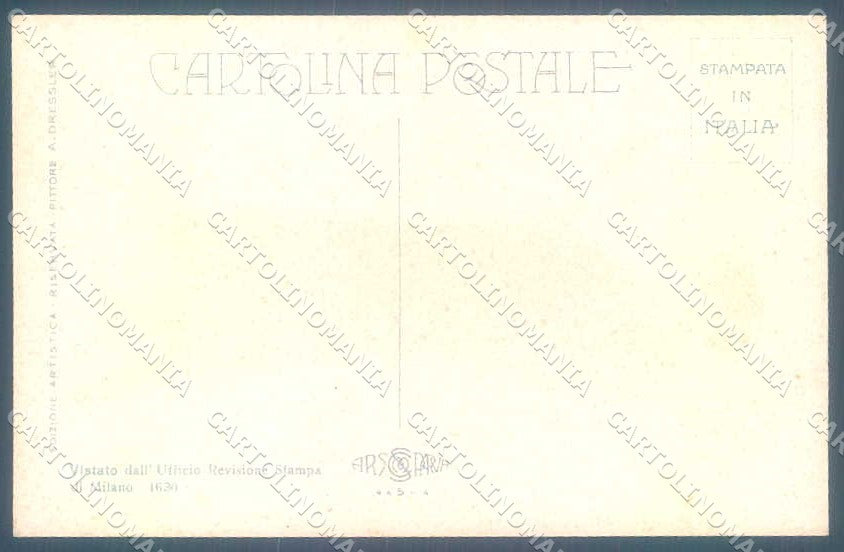 Artist Signed Dressler Fashion Glamour Lady Mirrow serie 445-4 postcard VK9293 – retro