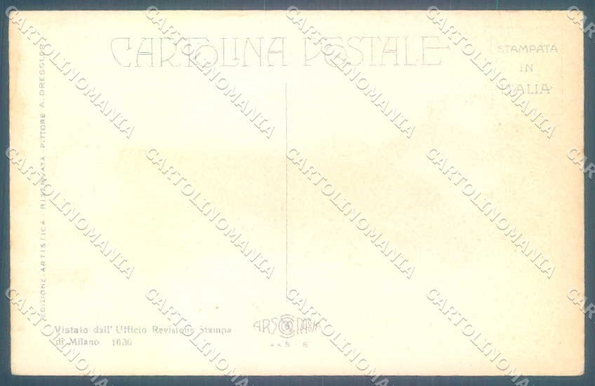Artist Signed Dressler Fashion Glamour Lady Mirrow serie 445-6 postcard VK9295 – retro