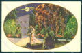 Artist Signed Accornero Lady Romantic Couple Art Deco Moon Degami 2163 pc VK9332 – fronte