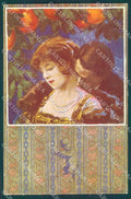 Artist Signed Balestrieri Lady Kissing Couple serie 461-2 postcard VK9333 – fronte