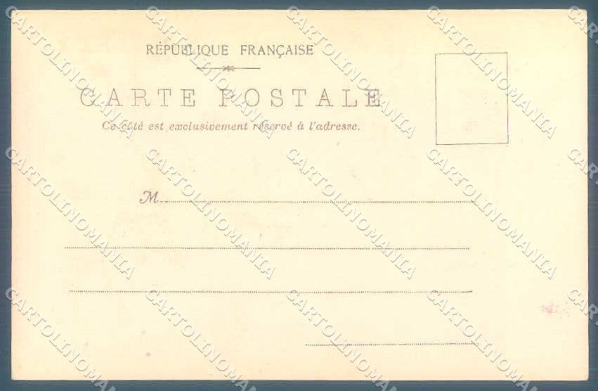 Artist Signed Conrad Lady Toasting Art Nouveau Cabinet Particulier pc VK9350 – retro