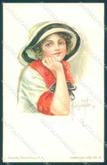 Artist Signed Fidler Alice Luella Lady Lemunyan American Girl 21 postcard VK9357 – fronte