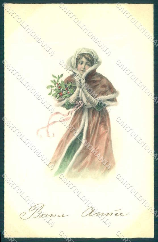 Artist Signed Fashion Glamour Lady Viennoise MM Vienne 438 postcard VK9401 – fronte