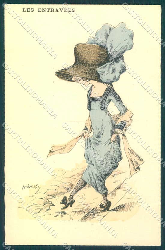 Artist Signed Roberty Fashion Glamour Lady Hand Painted postcard VK9419 – fronte