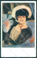 Artist Signed Fashion Glamour Lady postcard VK9432 – fronte