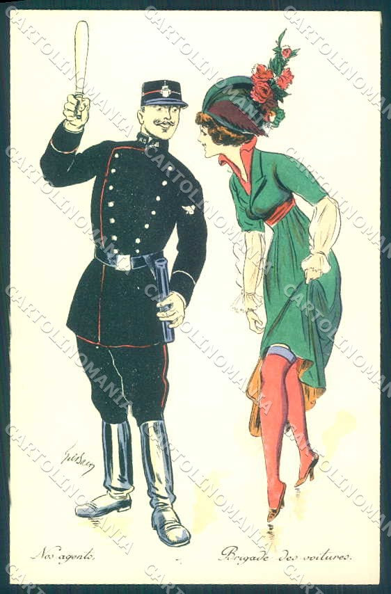 Artist Signed Baer Gil Fashion Glamour Lady Hand Painted serie 603 pc VK9433 – fronte