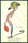Artist Signed Naillod Fashion Glamour Lady Fish Hand Painted serie 129 pc VK9436 – fronte