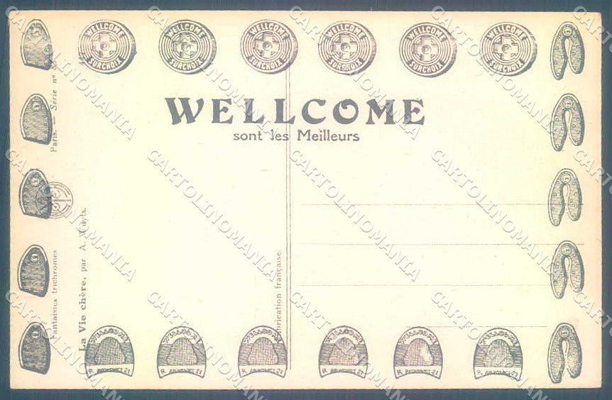 Artist Signed Wuyts Lady la Vie Chere serie 85 postcard VK9441 – retro