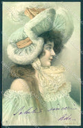 Artist Signed Geiger Fashion Glamour Lady serie 648-3 postcard VK9476 – fronte