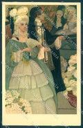 Artist Signed Ethel Franklin Betts Glamour Lady MM Vienne 290 ABRADED pc VK9477 – fronte
