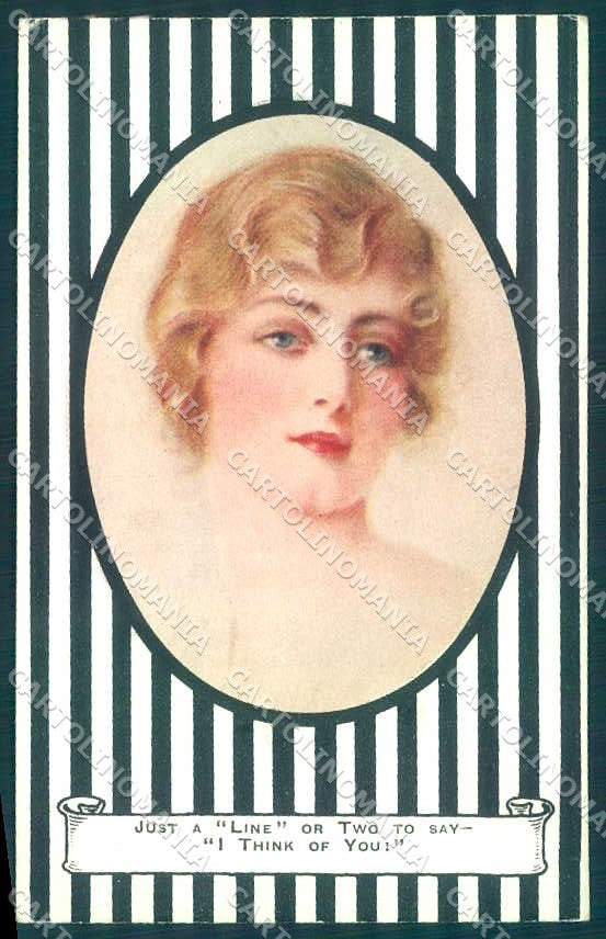 Artist Signed Fashion Glamour Lady Inter Art serie 1573 postcard VK9497 – fronte