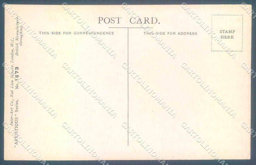 Artist Signed Fashion Glamour Lady Inter Art serie 1573 postcard VK9497 – retro