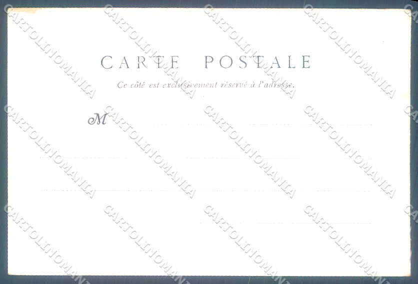 Animali Dog Cane Courant Francais Porcelaine postcard VK9525 – retro