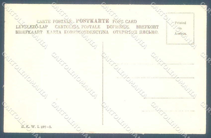 Artist Signed Vogl Man Horse Fox Hunting B.K.W.I. 697-5 postcard VK9577 – retro