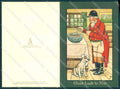 Artist Signed Pike Man and Dog Raphael Tuck Greetings Card 12.5x8.5 cm VK9582 – fronte