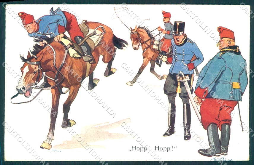 Artist Signed Schoenpflug Military Soldier Horse B.K.W.I. 441-10 pc VK9610 – fronte