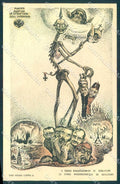 WW1 Propaganda Martini Skeleton Kaiser Danza Macabra Venezia 18 pc VK9634 – fronte