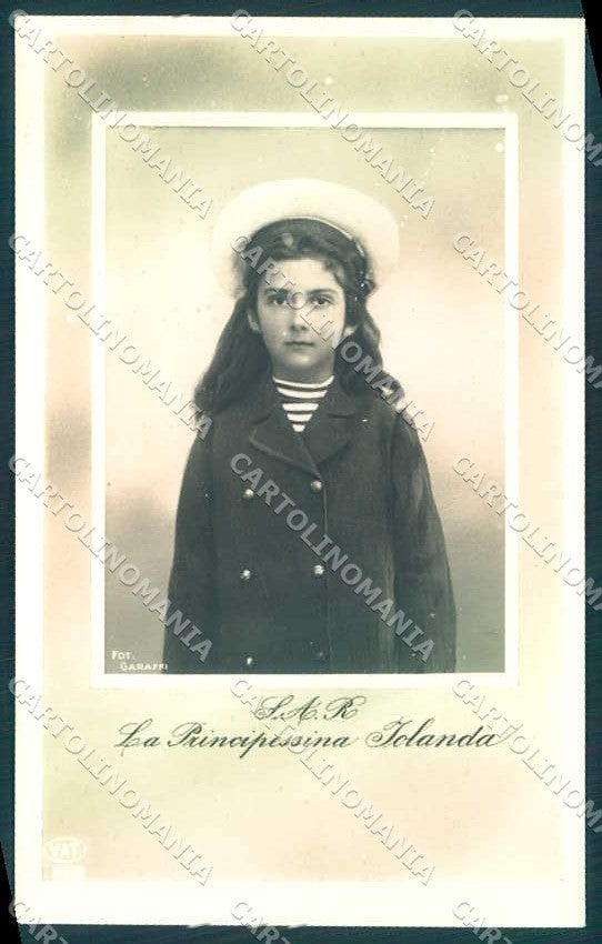 Royalty Reali Savoia Jolanda Garaffi RPPC photo postcard VK9641 – fronte