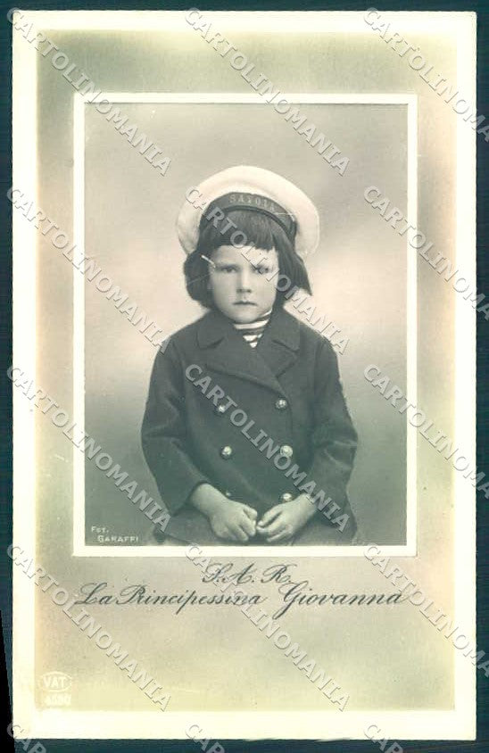 Royalty Reali Savoia Giovanna Garaffi RPPC photo postcard VK9642 – fronte