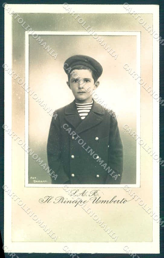 Royalty Reali Savoia Umberto Garaffi RPPC photo postcard VK9643 – fronte
