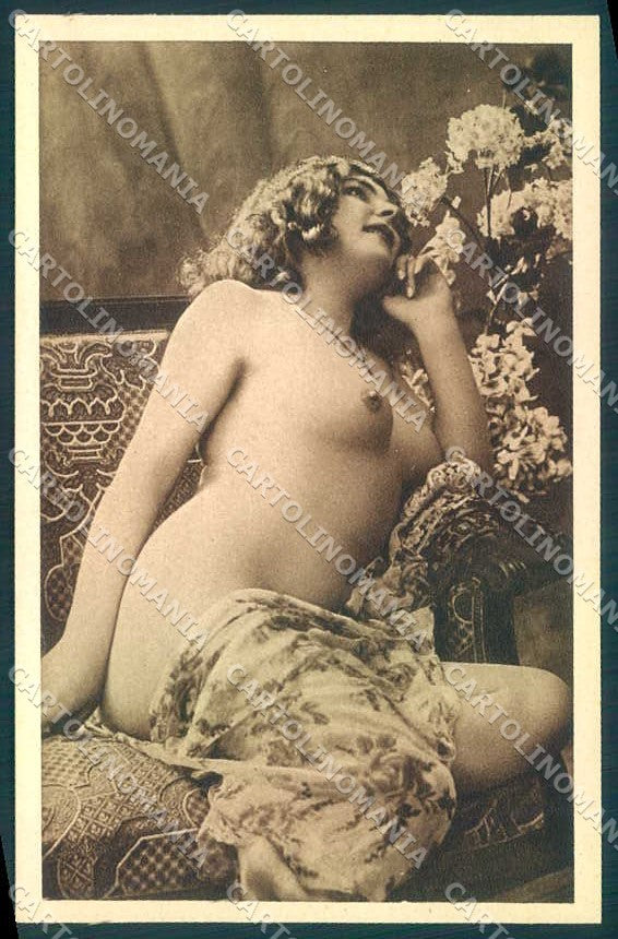Nude French Risque Nude Lady Fernande Fernanda serie 3 postcard VK9658 – fronte