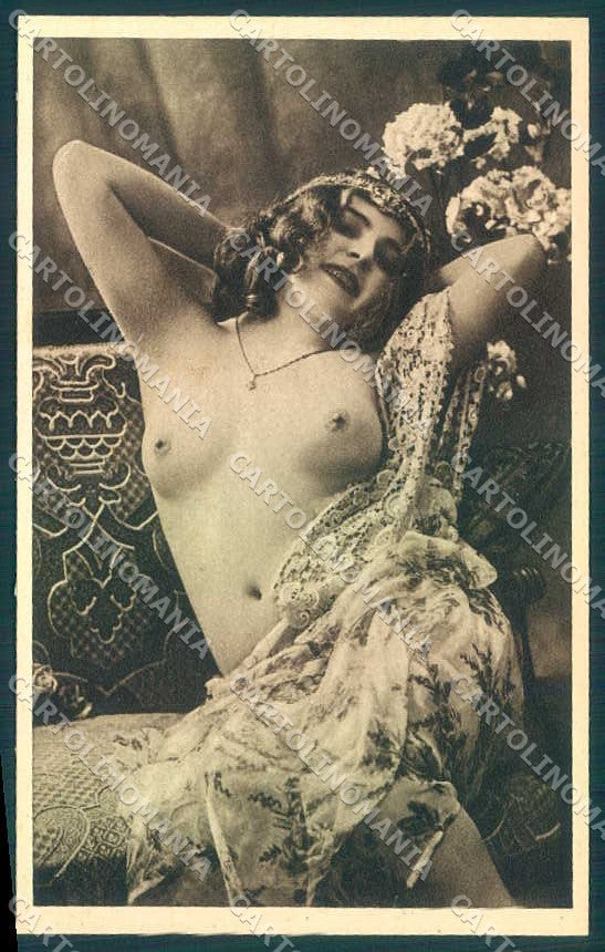 Nude French Risque Nude Lady Fernande Fernanda serie 5 postcard VK9659 – fronte