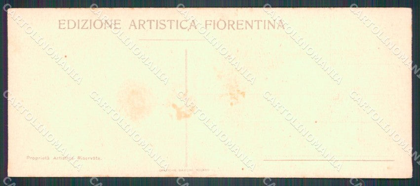 Firenze Città Duomo Pubblicitaria Mini ABRASA cartolina WX0002 – retro