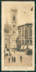 Firenze Città Duomo Tram Mini PIEGA cartolina WX0004 – fronte