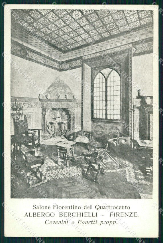 Firenze Città Albergo Berchielli cartolina WX0010 – fronte