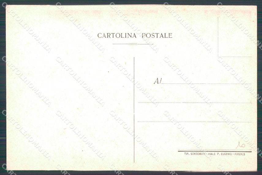 Firenze Città Albergo Berchielli cartolina WX0010 – retro