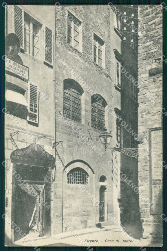 Firenze Città Casa Dante Fiaschetteria del Pennello cartolina WX0012 – fronte