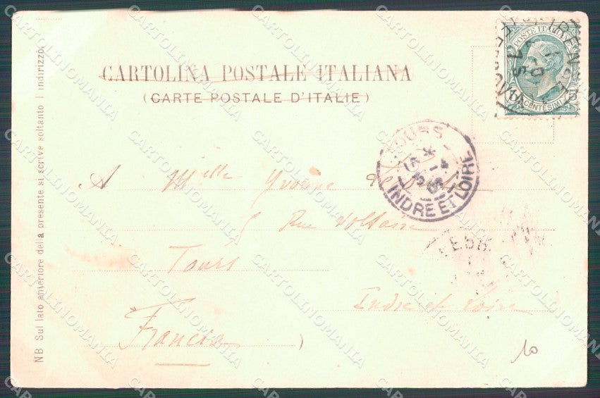Firenze Città Torre degli Alberti PIEGHINA cartolina WX0017 – retro