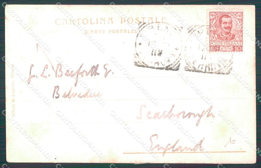 Firenze Città Villa Trollope STRAPPINO cartolina WX0018 – retro