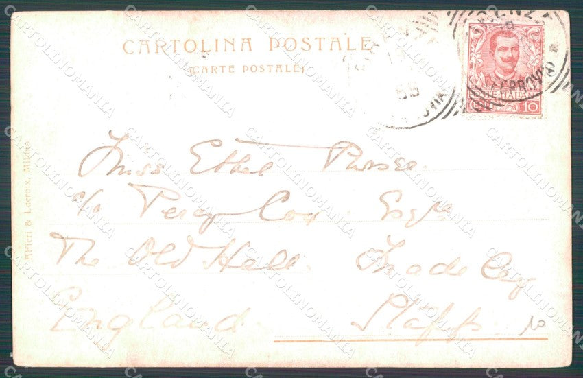 Firenze Città Villa Trollope cartolina WX0019 – retro