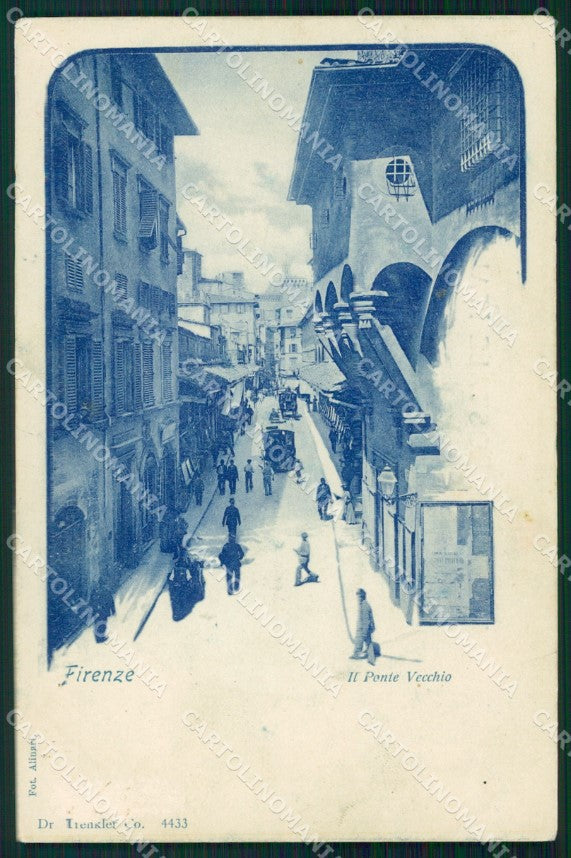Firenze Città Ponte Vecchio ABRASA cartolina WX0022 – fronte