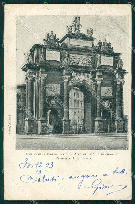 Firenze Città Arco Trionfo cartolina WX0026 – fronte