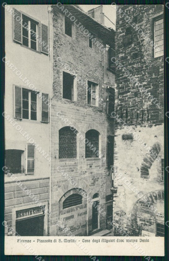Firenze Città Casa Dante Alighieri cartolina WX0027 – fronte