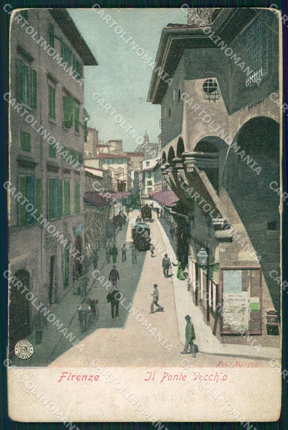 Firenze Città Ponte Vecchio Alterocca 5358 PIEGHINA cartolina WX0030 – fronte