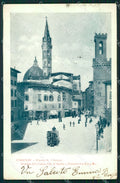 Firenze Città Piazza San Firenze Palazzo Bargello PIEGHINA cartolina WX0032 – fronte