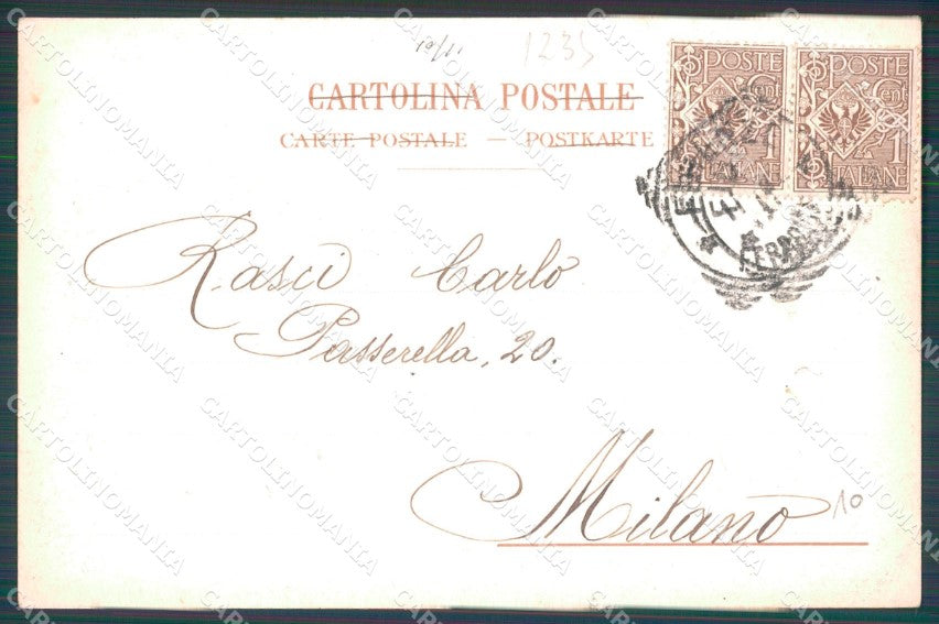 Firenze Città Via Tornabuoni Carrozza cartolina WX0035 – retro