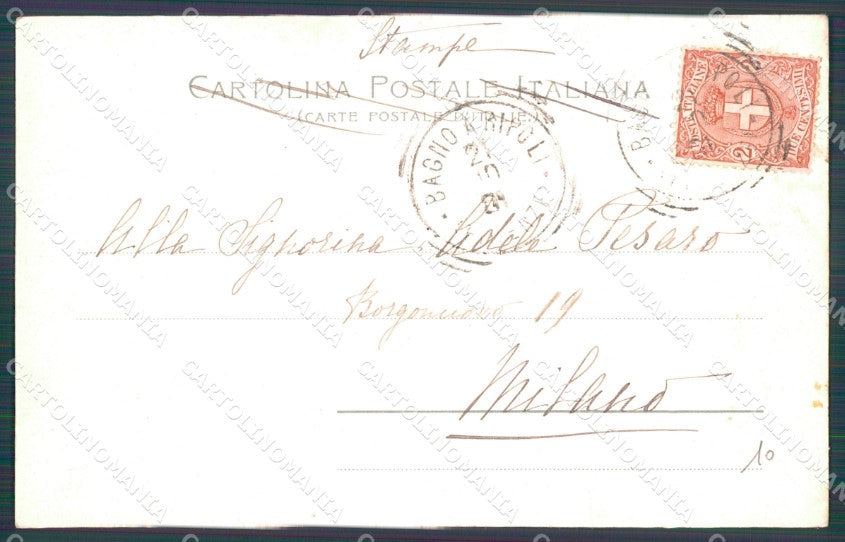 Firenze Città Via Dé Pecori Campanile Giotto Tram cartolina WX0037 – retro